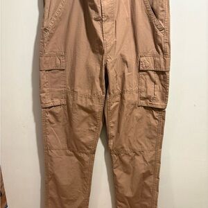 Mutual Weave Men's Relaxed Taper Cargo Pants Color English Brown 36X34